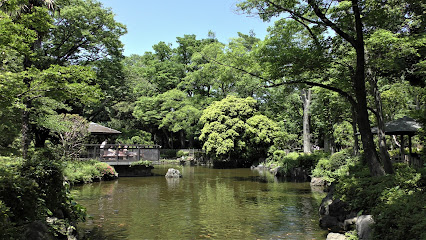 The landscaping of Japanese style garden