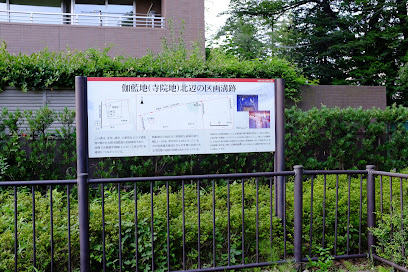 伽藍地(寺院地)北辺の区画溝跡