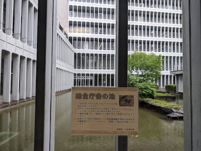総合庁舎の池